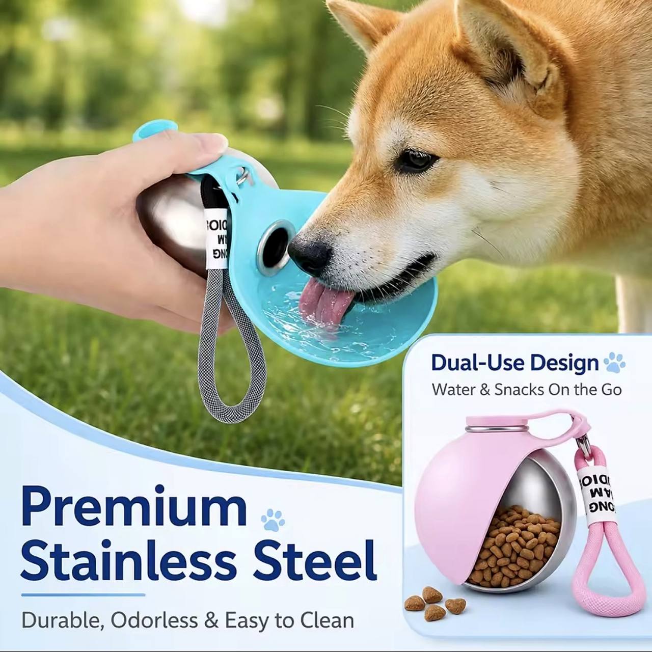 Petvens™ 2-in-1 Portable Pet Travel Bottle