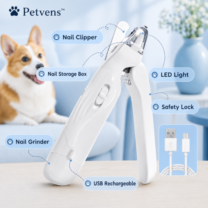 Petvens™ - Coupe-ongles 2 en 1 pour chien (ponceuse et coupe-ongles)